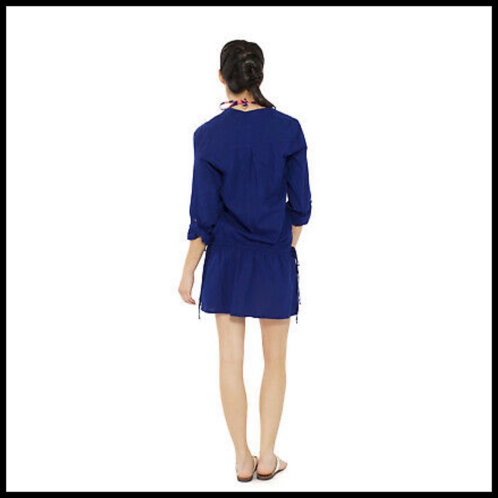 SPLENDID Swim Royal Blue 100% Cotton Coverup! ☀️ - Picture 11 of 16